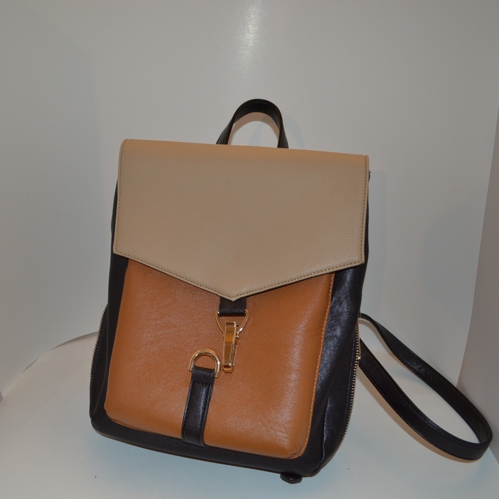 Faux Leather Backpack